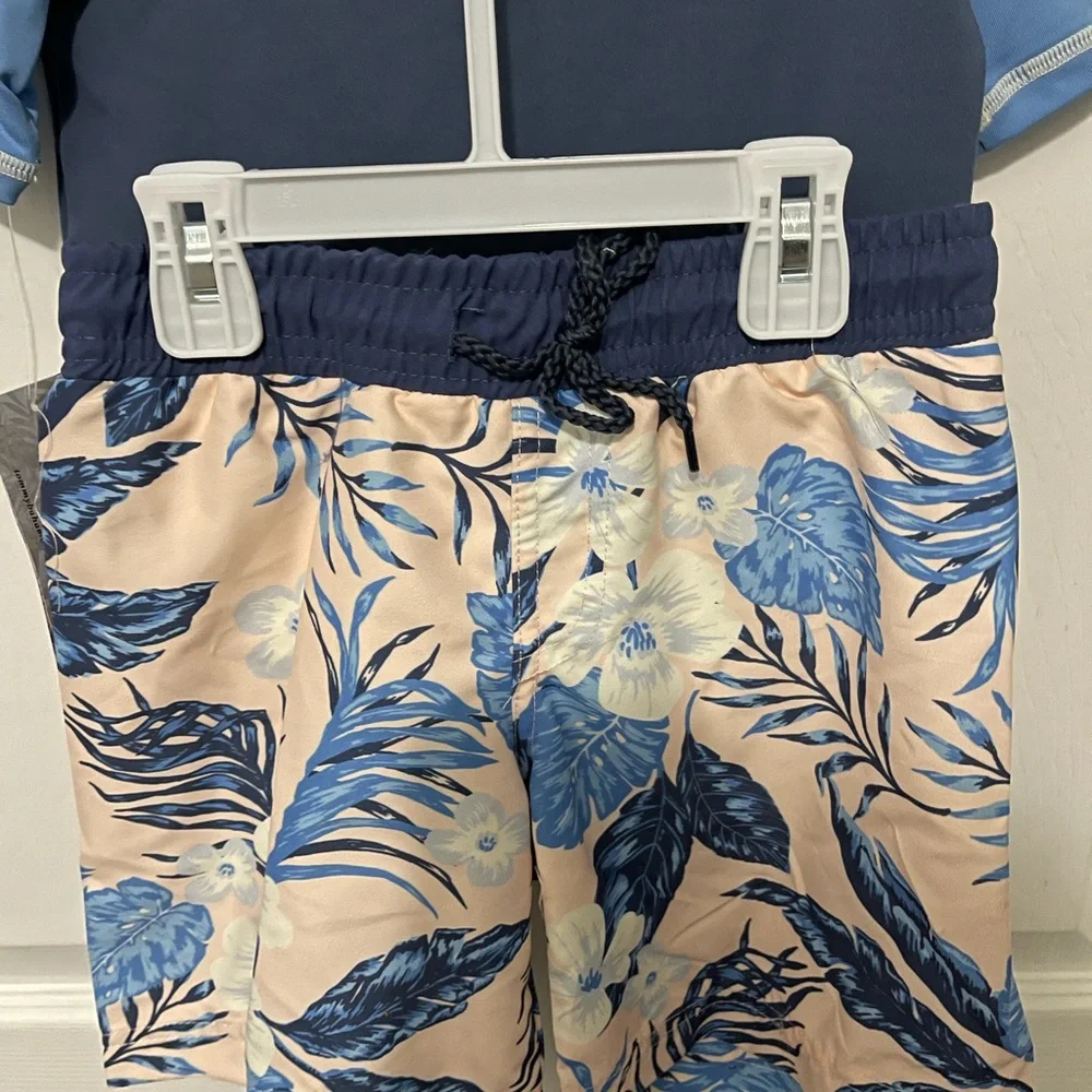 Tommy Bahama Boys 2-Piece Rash Guard Swim Trunks Size 6 NWT UPF 50 - Picture 4 of 4
